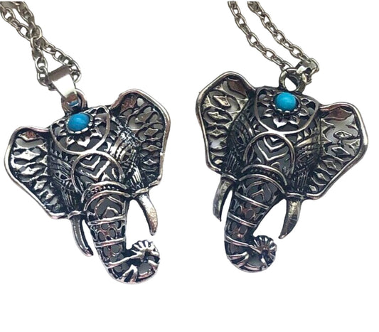 Turquoise Elephant Necklace