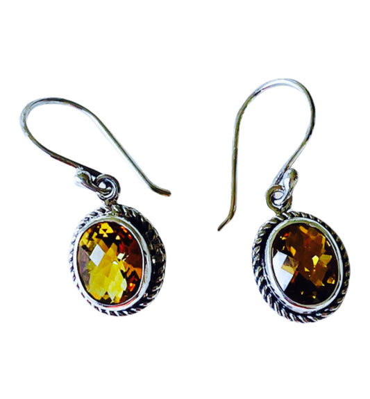 Citrine Vintage Earrings