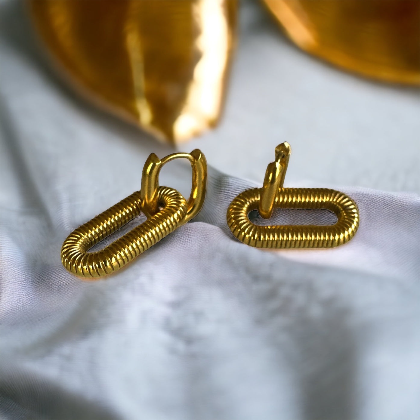 Gold Double Hoop Earrings