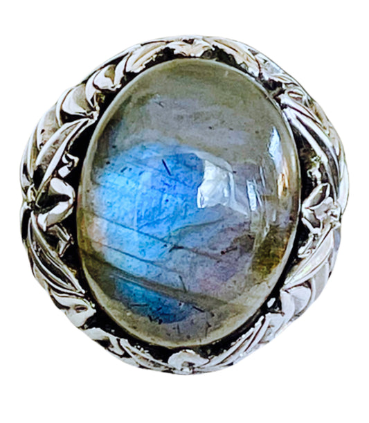 Labradorite Statement Ring