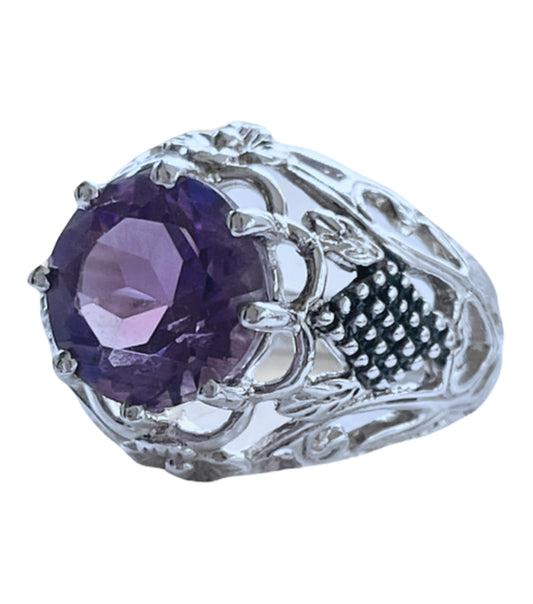 Amethyst Statement Ring