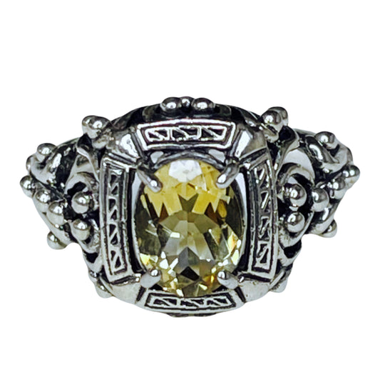 Citrine Victorian Ring