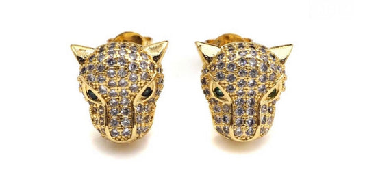 Pavé Cheetah Stud Earrings