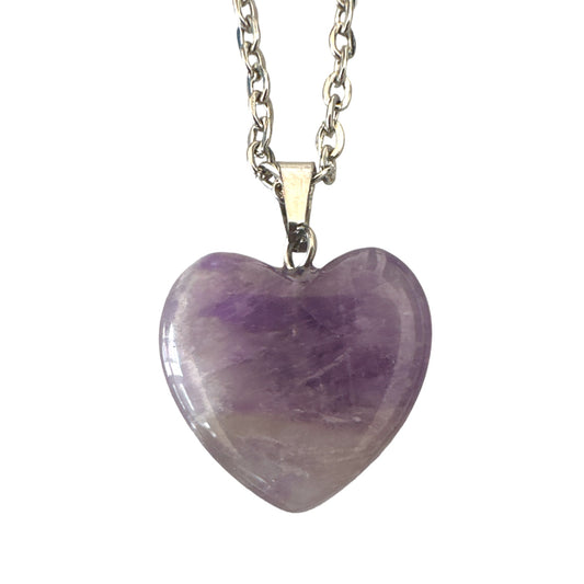 Amethyst Heart Necklace