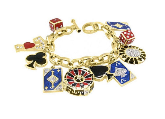 Casino Charm Bracelet by Lauren G Adams