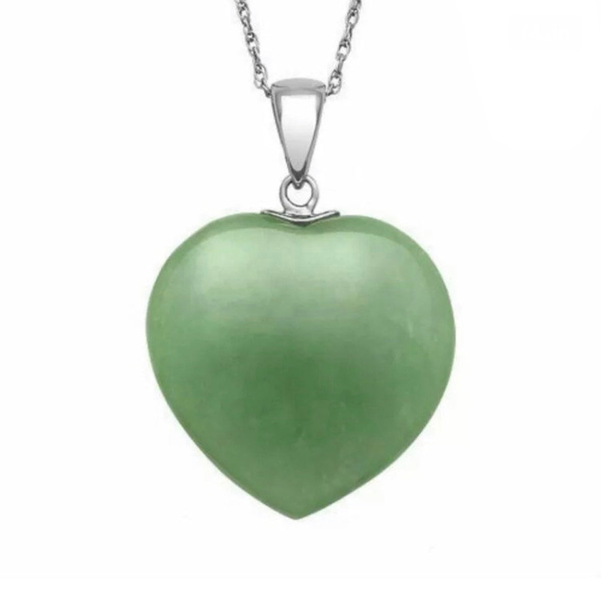 Green Aventurine Heart Necklace